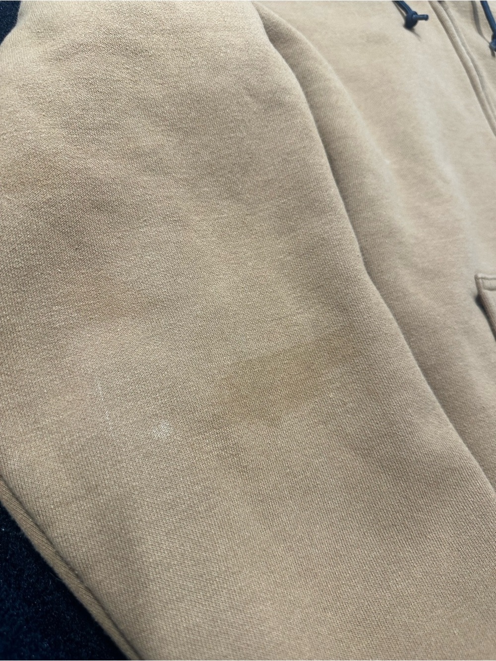 Vintage Carhartt Tan Full-Zip Hooded Work Hoodie - Picture 3 of 9